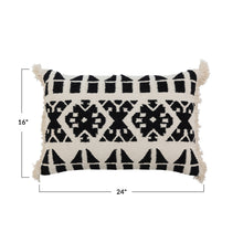 Handwoven Cotton Kilim Lumbar Pillow Cover