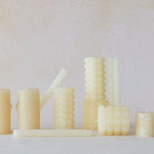 Hobnail Taper Candles in Box, Set of 2