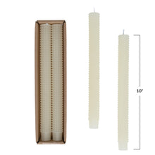 Hobnail Taper Candles in Box, Set of 2