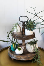 Antique Fir Tiered Tray - Natural