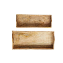 Modern Mango Wood Tray Set