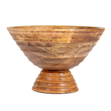 Off The Coast Ridged Footed Bowl - Natural