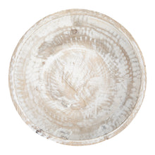 Off The Coast Ridged Footed Bowl - White Wash