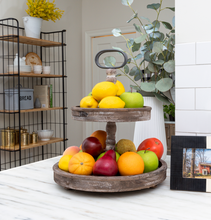 Antique Fir Tiered Tray - Natural