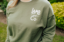 All Things Lamb | Doodle Crewneck (Green)