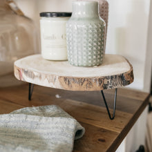Paulownia Round Wood Pedestals - Rustic