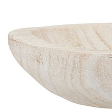 Hand-Carved Paulownia Wood Bowl