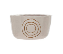 Simple Circles-White Terracotta Planter