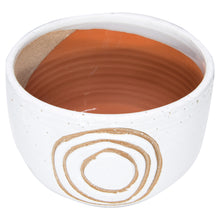 Simple Circles-White Terracotta Planter