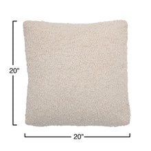 Cozy Woven Square Pillow - Cream