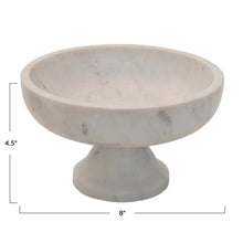 Pacifica Marble Footed Bowl