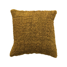 Groovy Green Woven Jute Pillow