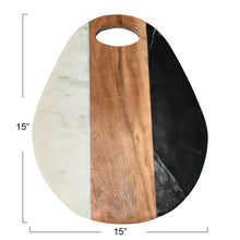 Earth Tones-Mixed Material Charcuterie Board