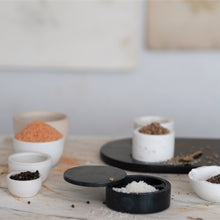 Mango Wood Tray with Marble Pinch Bowls