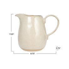 Cream Pitcher with Reactive Glaze and Speckles