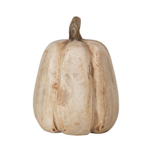 Mango Wood Pumpkin Figurine