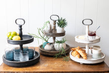 Antique Fir Tiered Tray - Natural