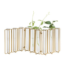 Test Tube Vases in Metal Stand