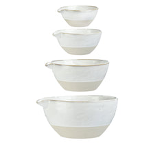 White Batter Bowls Measuring Cup Set