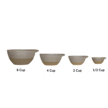 White Batter Bowls Measuring Cup Set