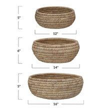 Grass and Date Leaf Basket Set