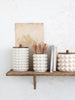 Hobnail Canister with Wood Lid