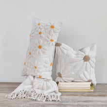 Tufted Floral Pillow