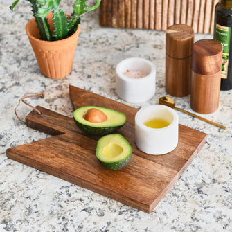 Angled Wood Cutting Board