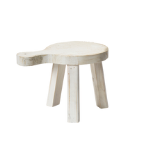 Rustic Mini Wood Pedestal - Round