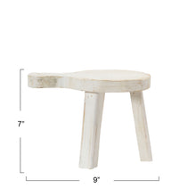 Rustic Mini Wood Pedestal - Round