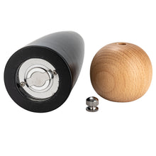 Tall Two-Tone Rubberwood Salt and Pepper Mill