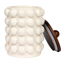 Hobnail Canister with Wood Lid