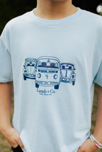 Youth Blue T-shirt with Bus & Bug