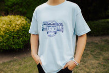 Youth Blue T-shirt with Bus & Bug