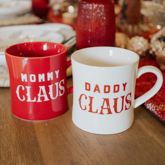 Mommy & Daddy Claus Mugs