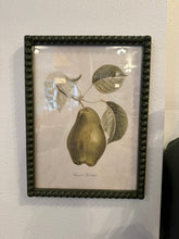 Pear Wall Frame with Green Hobnail Border (3 styles)