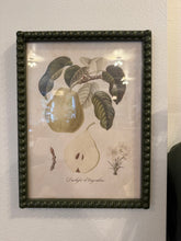 Pear Wall Frame with Green Hobnail Border (3 styles)