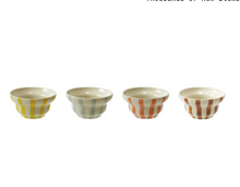 Stoneware Striped Bowl