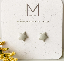 Mini Star Concrete Earrings
