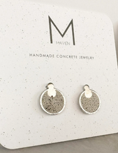 Modern Concrete Stud Earrings (Gold and Silver)
