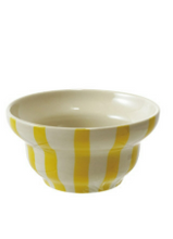 Stoneware Striped Bowl
