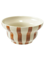 Stoneware Striped Bowl