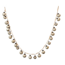 Ornament Garland, Distressed Matte Cream