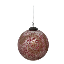 Gold Garland-Round Mercury Glass Ornament