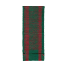 Green and Red Woven Table Runner