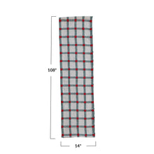 Plaid Embroidered Table Runner