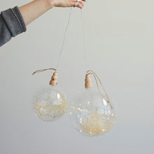 Botanical Glow LED Glass Ornament-2 sizes