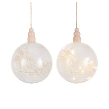 Botanical Glow LED Glass Ornament-2 sizes