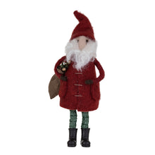 Wool Felt Santa Figurine