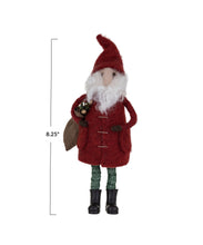 Wool Felt Santa Figurine